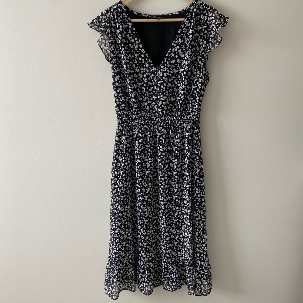 Lucky Brand Printed Midi Dress